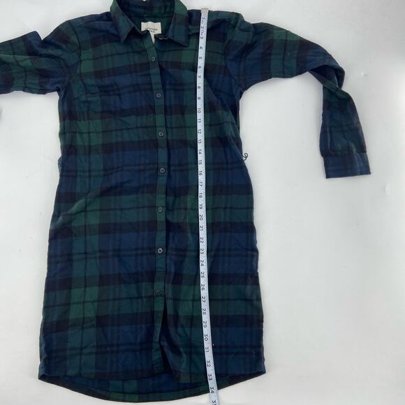 Abercrombie & Fitch Flannel Shirt Dress XST - Picture 8 of 10